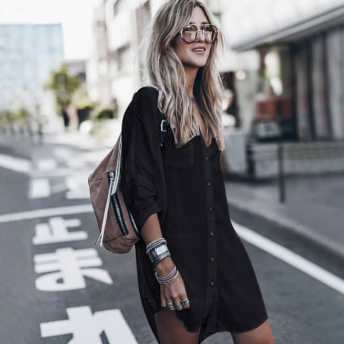 SHIRT DRESS BUTTON UP KAFTAN BLACK | Black Magic Tan NZ